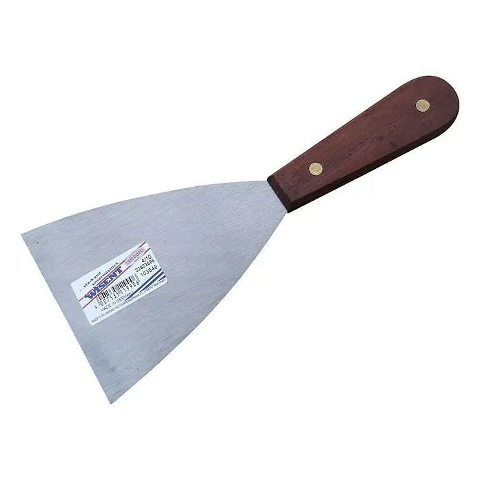 Wisent Espátula de pintor - Ancho de hoja: 100 mm, Material empuñadura: Madera noble - Vista descendente