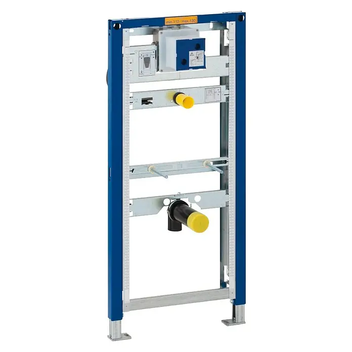 Geberit Duofix Urinal-Montageelement 111.616.00.1 - 1-Mengen-Spülung, 7 x 50 x 112 cm - Vorderansicht