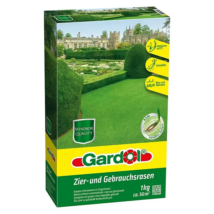 Gardol Windsor Zierrasensamen - 1 kg, 50 m² - Linke Seitenansicht