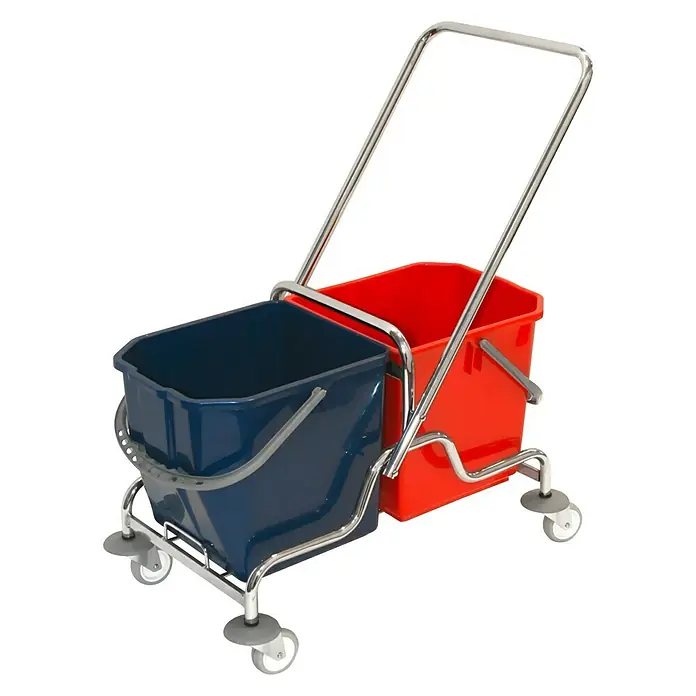 Doppelfahreimer Profi - Verchromt, 2 x 25 l - Vorderansicht
