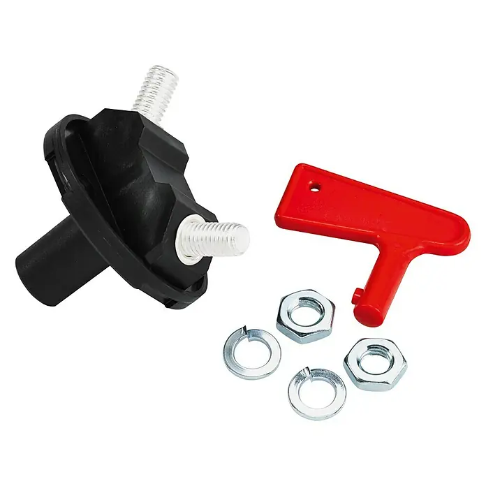 Talamex Batteriehauptschalter - 12 V - 24 V, 135 A (Dauer), 400 A bei 25 mm² Kabel (30 s), 600 A bei 70 mm² Kabel (30 s)