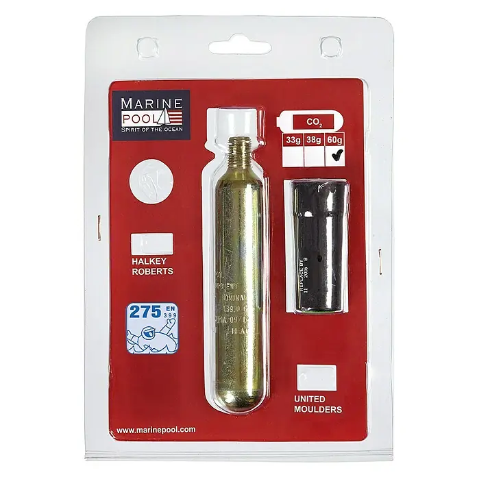 Marinepool Austausch-Set UML Pro Sensor 60 g - Passend für: 300N Rettungswesten, 275N Rettungswesten - Vorderansicht