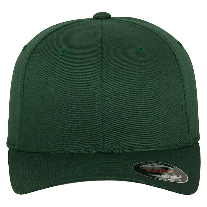 Flexfit Baseballkappe - Dunkelgrün, Konfektionsgröße: L/XL - Vorderansicht