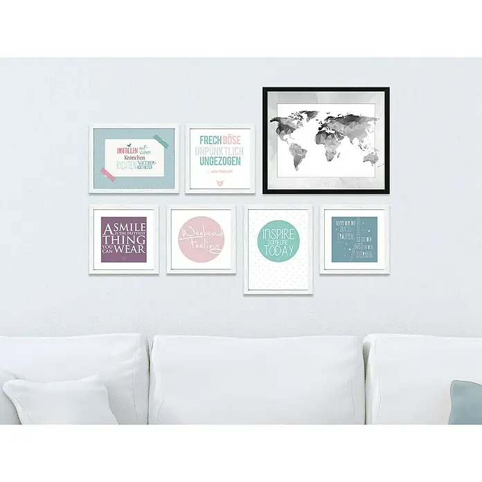 Bild Scandic Living - Frech böse unpünktlich ungezogen ..., B x H: 35 x 35 cm - Stimmungsaufnahme