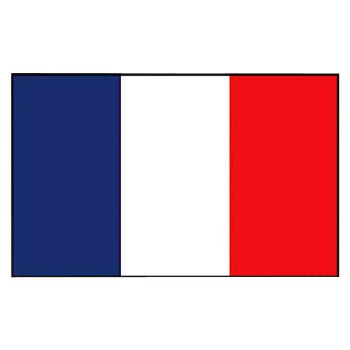 Flagge Frankrijk - Frankreich, 45 x 30 cm, Spunpolyester - Vorderansicht