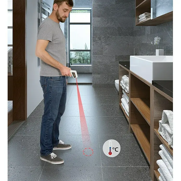 Laserliner Infracrveni termometar ThermoSpot Laser - Mjerni opseg: od -38 °C do +365 °C - Proizvod u upotrebi