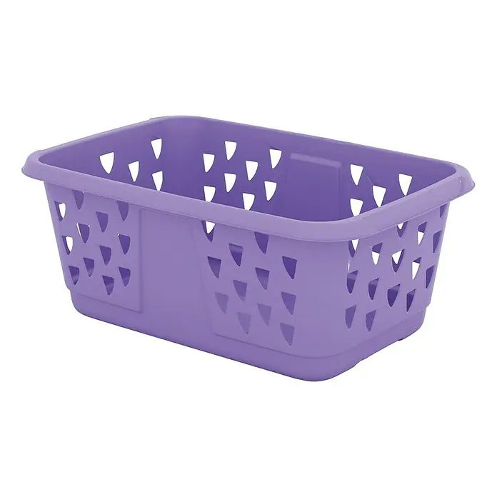 KIS Wäschekorb Classic - 58 x 38 x 24 cm, Flieder - Linke Seitenansicht