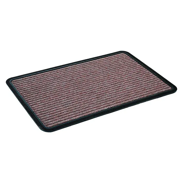 Astra Fußmatte Border Star - Braun, 50 x 80 cm, 70 % Polypropylen, 30 % Gummi - Ansicht von oben