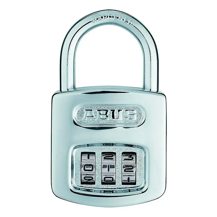 Abus Vorhängezahlenschloss 160/40 - 40 x 70,5 mm, Material Bügel: Gehärteter Spezialstahl - Vorderansicht