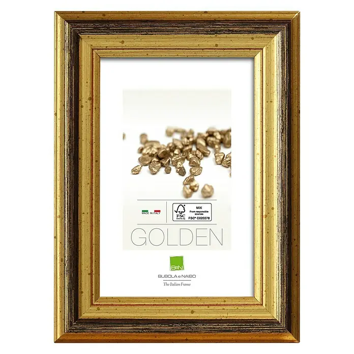 Bilderrahmen 2490 - Gold, 50 x 70 cm, Holz - Vorderansicht