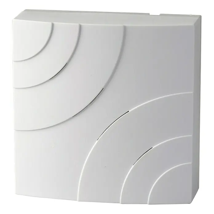 Heidemann Zvono za ulazna vrata Quarter - D x Š x V: 45 x 116 x 116 mm, 85 dB, Bijele boje, Plastika - Pogled sprijeda