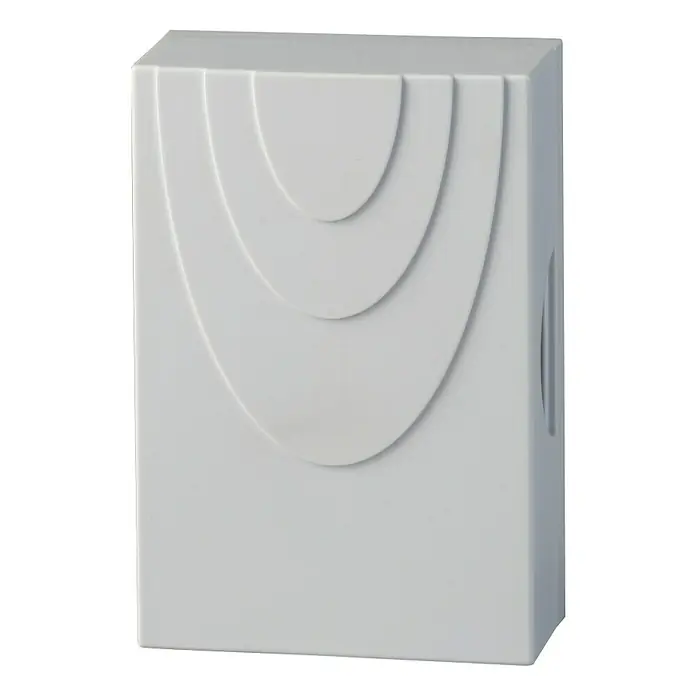 Heidemann Zvono za vrata s 2 tona Solo - 38 x 80 x 119 mm, 82 dB, Bijele boje, Plastika - Pogled sprijeda