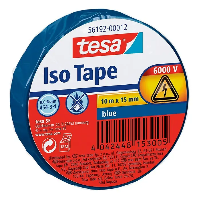 Tesa Isolierband Iso Tape - Blau - Linke Seitenansicht