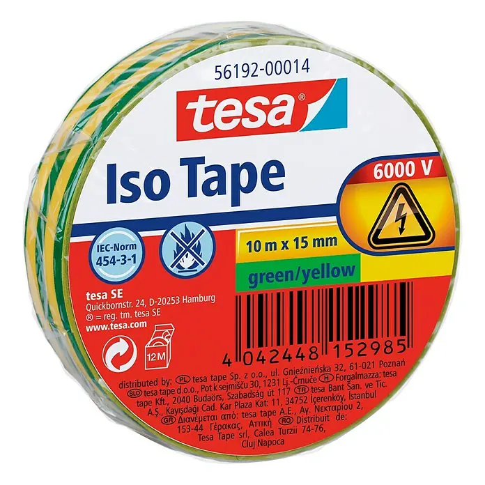 Tesa Isolierband Iso Tape - Grün - Linke Seitenansicht