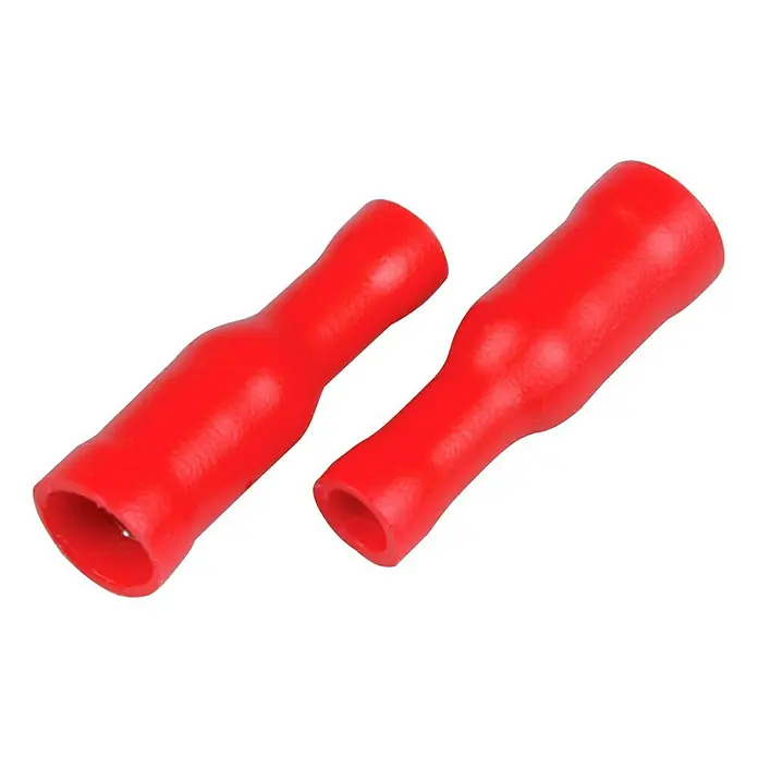 UniTEC Rundsteckhülse - 20 Stk., Querschnitt: 0,25 - 1,5 mm², Rot - Rechte Seitenansicht