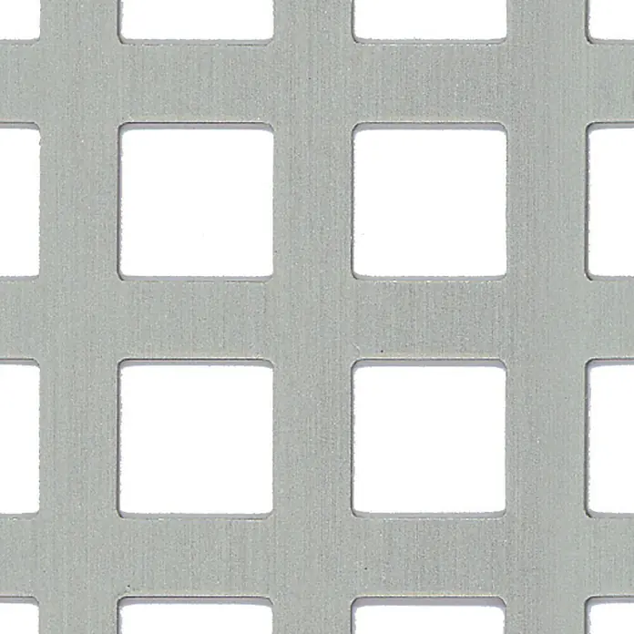 Kantoflex Kvadratna perforirana ploča - 1.000 x 200 mm, Debljina: 0,8 mm, Aluminij, Eloksirano - Pogled sprijeda