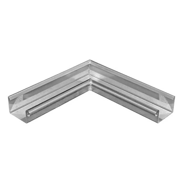 Sarei Kastenrinnenwinkel - Nennweite: 70 mm, Ausführung: Innenecke, Aluminium - Ansicht von oben