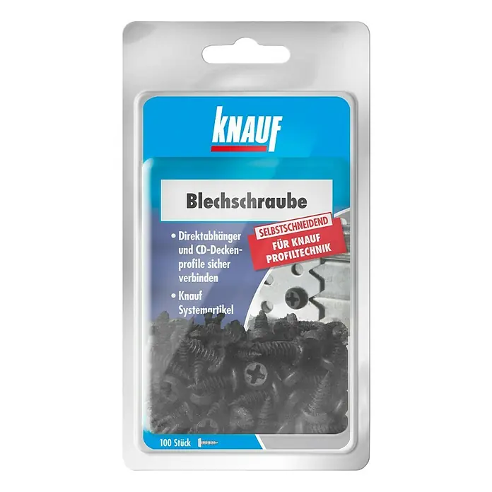 Knauf Blechschraube - Durchmesser Kopf: 3,5 mm, Länge: 9 mm, 100 Stk.