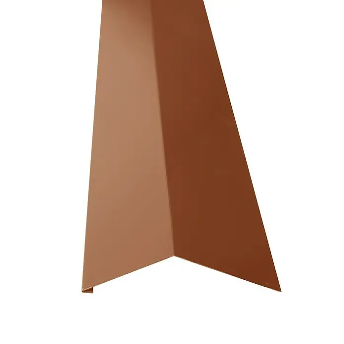 Probau Schürze für Dachrinne PP12 - Terrakotta, Länge: 100 cm, Stahl - Vorderansicht