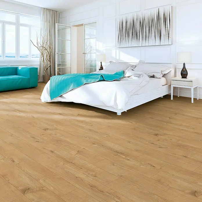 Laminat Home Run Eiche - 1.285 x 192 x 8 mm, Landhausdiele - Stimmungsaufnahme