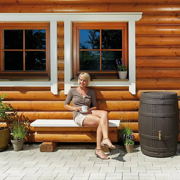Garantia Classic Line Regenspeicher Barrica - Dunkelbraun, 420 l - Stimmungsaufnahme