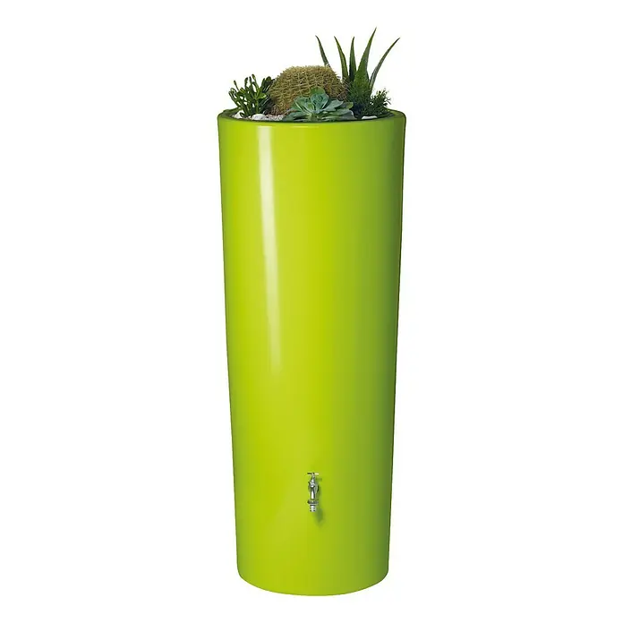 Garantia Modern Line Regenspeicher Color 2 in 1 - 350 l, Apple, Ø x H: 62 x 150 cm - Vorderansicht