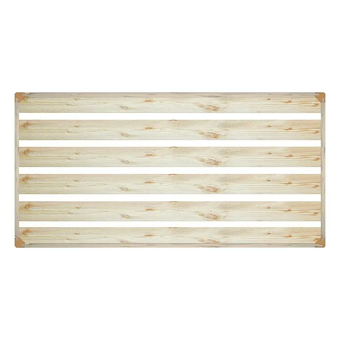 HolzZollhaus Holzkiste A 1/1 - 35 x 70 x 35 cm, Gehobelt, Natur - Vorderansicht