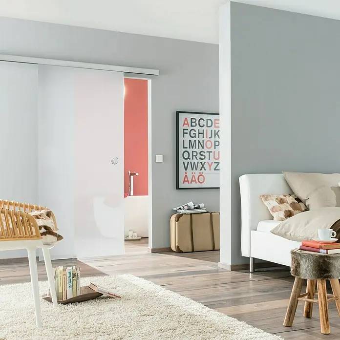 Diamond Doors Glasschiebetür Luminato - 935 x 2.058 mm, Einscheibensicherheitsglas (ESG) - Stimmungsaufnahme