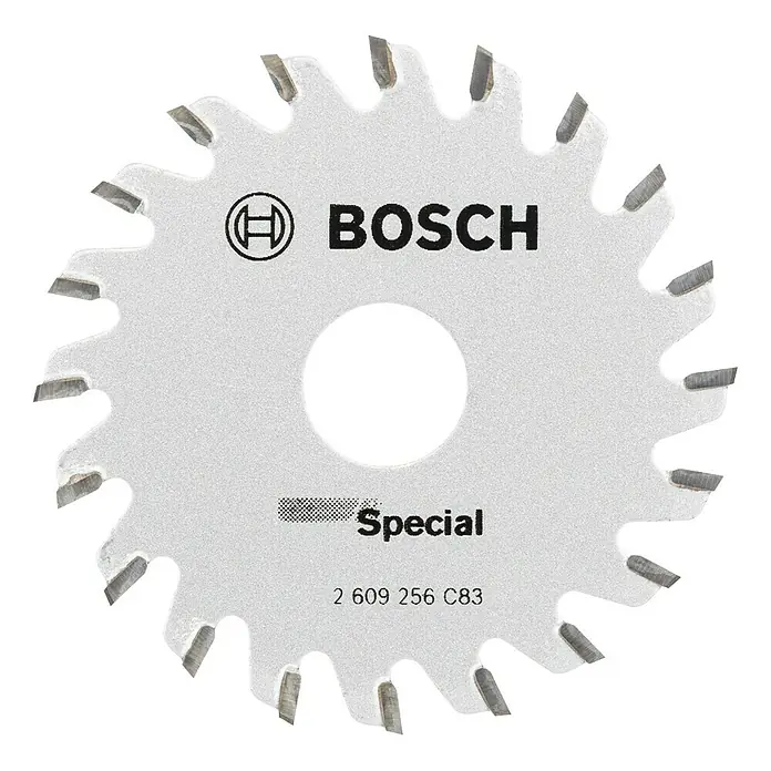 Bosch Kreissägeblatt Spezial - 65 mm, Bohrung: 15 mm, 20 Zähne - Vorderansicht