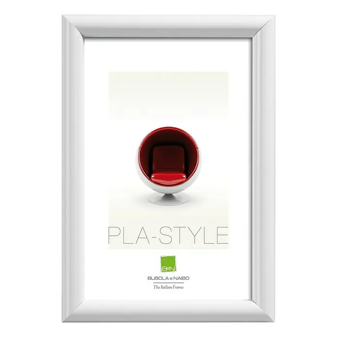 Okvir za sliku Pla-Style - Bijele boje, 50 x 70 cm, Plastika