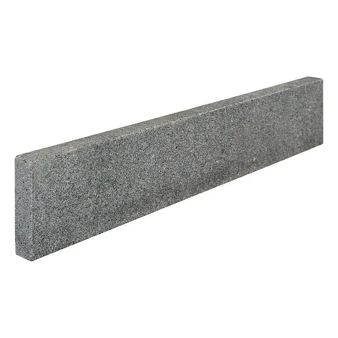 Rasenkante G 654 - Anthrazit, 100 x 20 x 5 cm, Geflammt