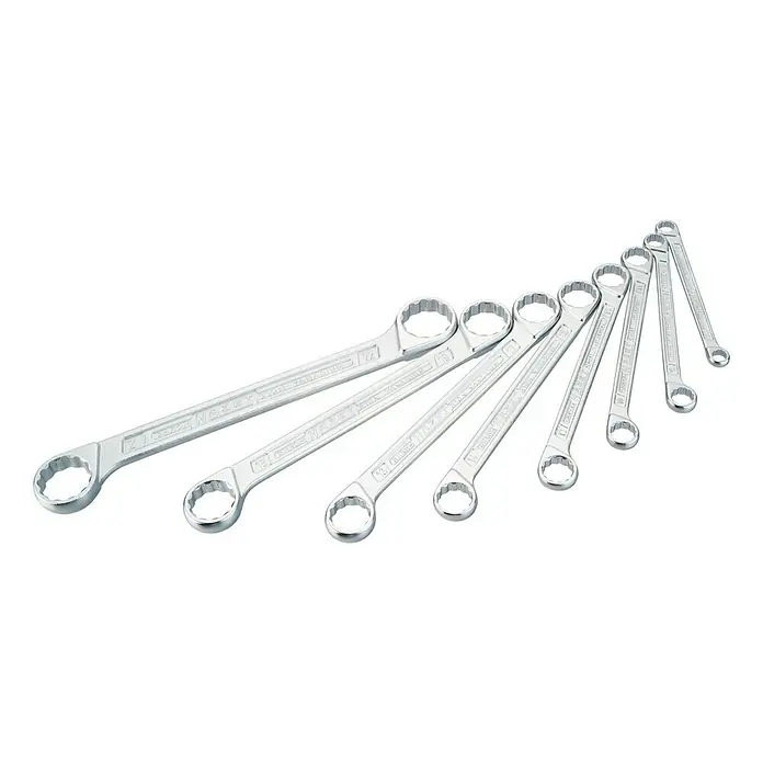 Hazet Doppelringschlüssel-Satz 610N/8RS - 8 -tlg., Schlüsselweite: 6 - 22 mm - Vorderansicht
