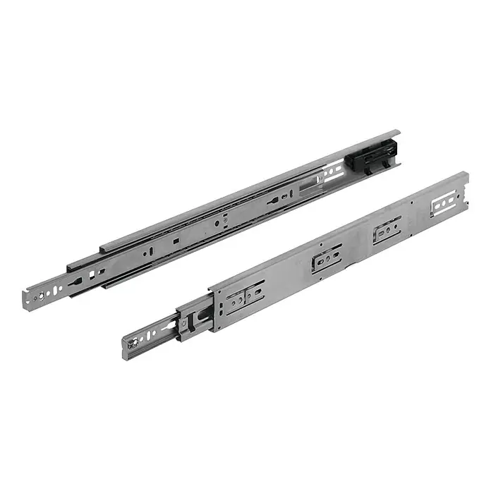 Accuride Schubladenführung 3832 SC mit Selbsteinzug - Einbaulänge: 400 mm, Traglast: 45 kg, Vollauszug, Seitlich am Schubkasten, Verzinkt