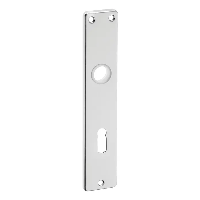 Portaferm Langschild - Distanznorm: 72 mm, Lochung: Buntbart BB, Silber