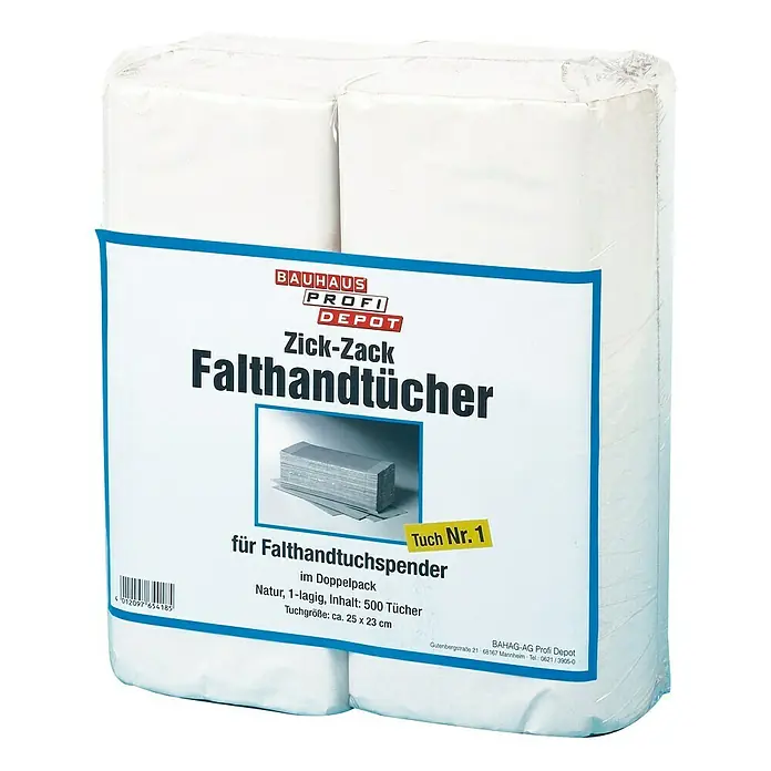 Profi Depot Papierhandtücher - Anzahl Lagen: 1 Stk., 500 Blatt