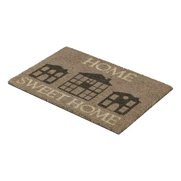Astra Coco Kokosfußmatte Coco Style - Home Sweet Home, Bunt, 40 x 60 cm, 100 % Kokos