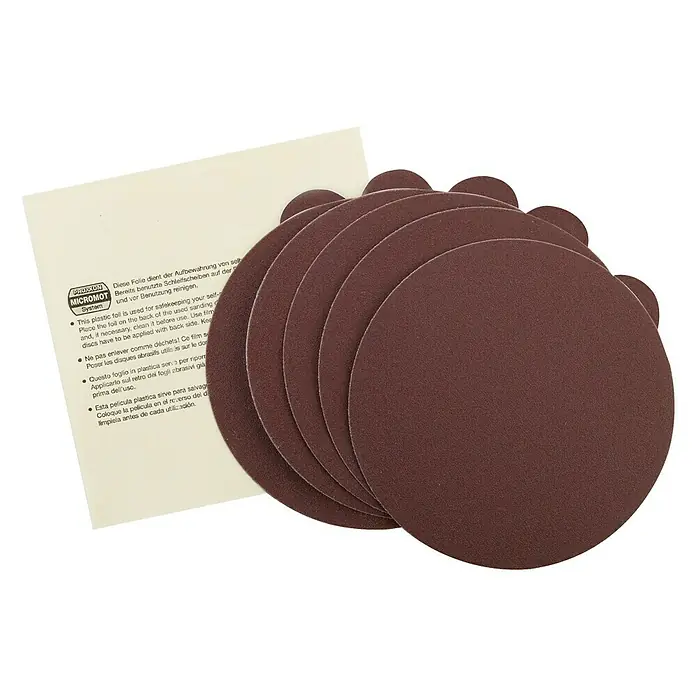 Proxxon Schleifscheibe No 28972 - 250 mm, Körnung: 150, Selbstklebend, 5 Stk. - Linke Seitenansicht