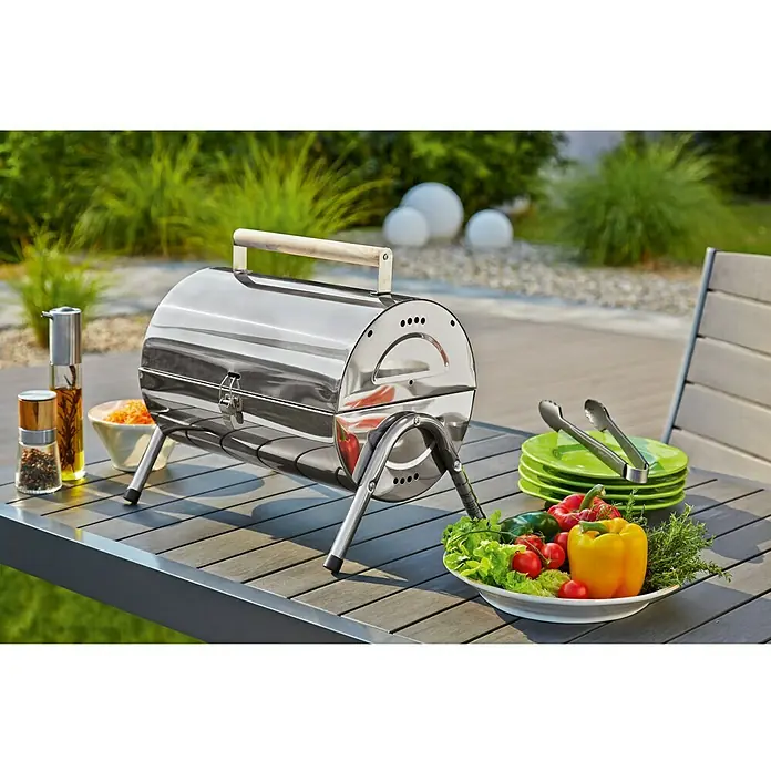Grillstar Stolni roštilj Dallas - Dimenzija rešetke za pečenje: 2 x 34 x 22 cm, Srebrne boje