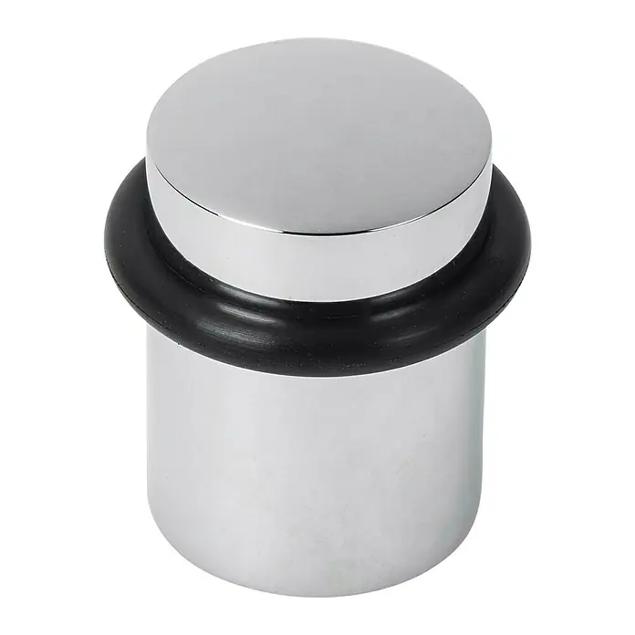 Portaferm Deurstopper - 25 x 25 x 27 mm, Schroeven, Verchroomd - Vooraanzicht