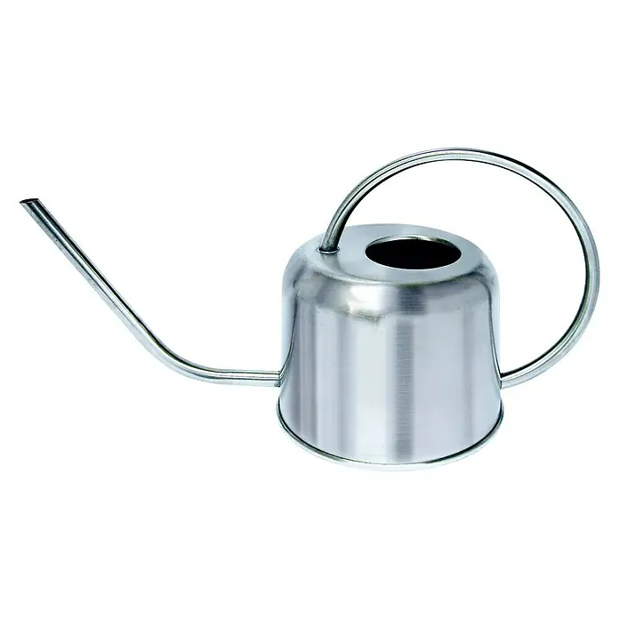 Kantica za zalijevanje - Plemeniti čelik, Mat, 1 l, Srebrne boje - Pogled sprijeda