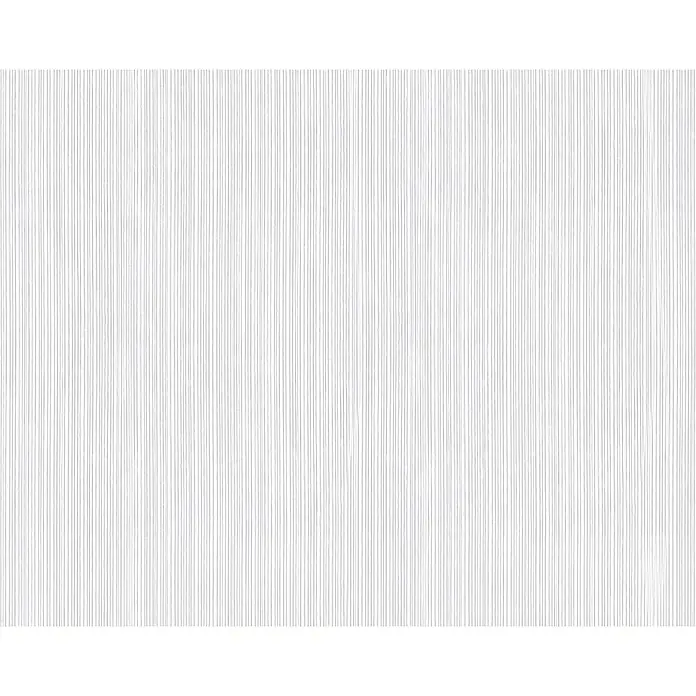 Atlantis Design Vliestapete Längsstruktur - Weiß, Uni, 10,05 x 0,53 m