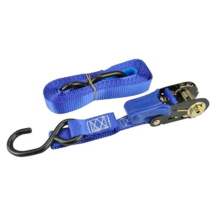 MasterLock Zurrgurt-Set Eco - 5 m x 25 mm, Zurrkraft: 300 kg, 4 Stk. - Rechte Seitenansicht