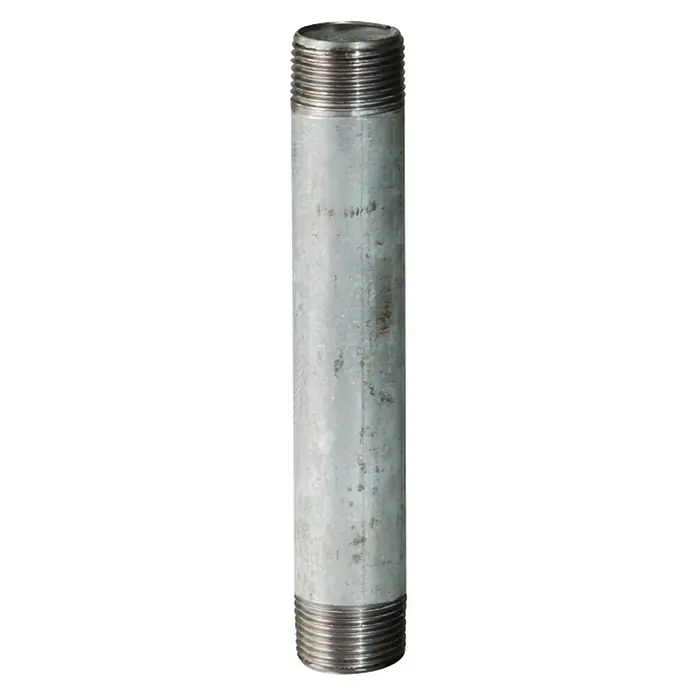 Pocinčana cijev - ½″, Duljina: 600 mm, Pocinčano - Pogled sprijeda