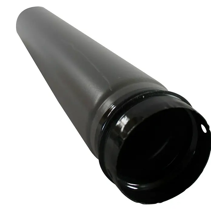 Pelletrohr - Ø x L: 80 x 250 mm, Emailliert, Gussgrau