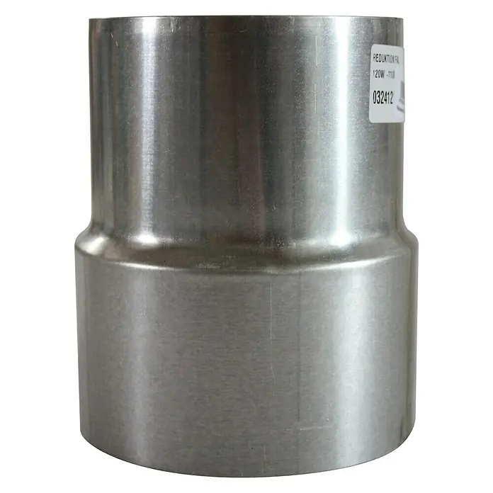 Ofenrohrerweiterung - Durchmesser: 120 mm - 130 mm, Feueraluminiert, Silbergrau