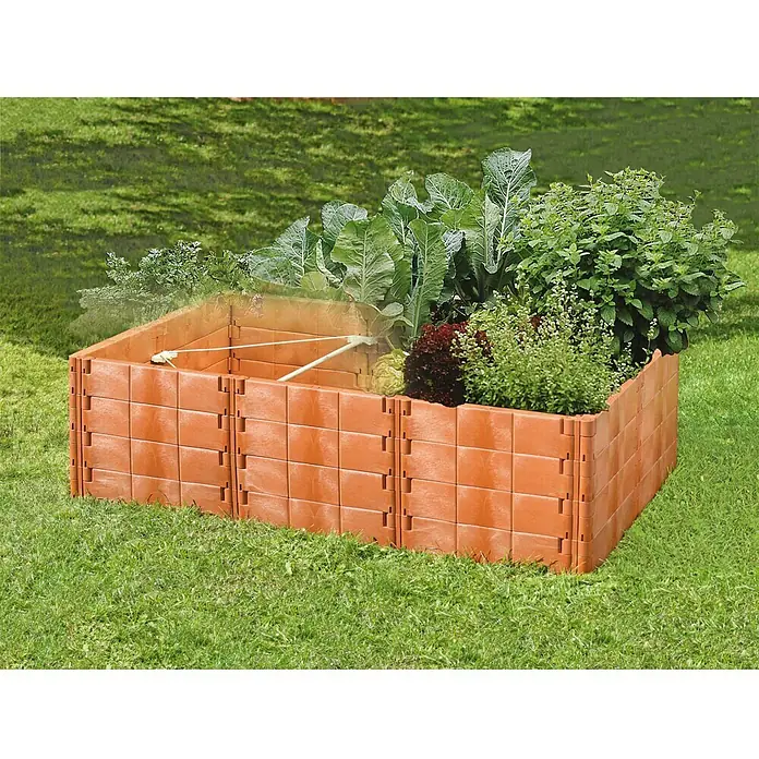 Juwel Profiline Hochbeet - 192 x 121 x 52 cm, Recyclingkunststoff, Größe: 2
