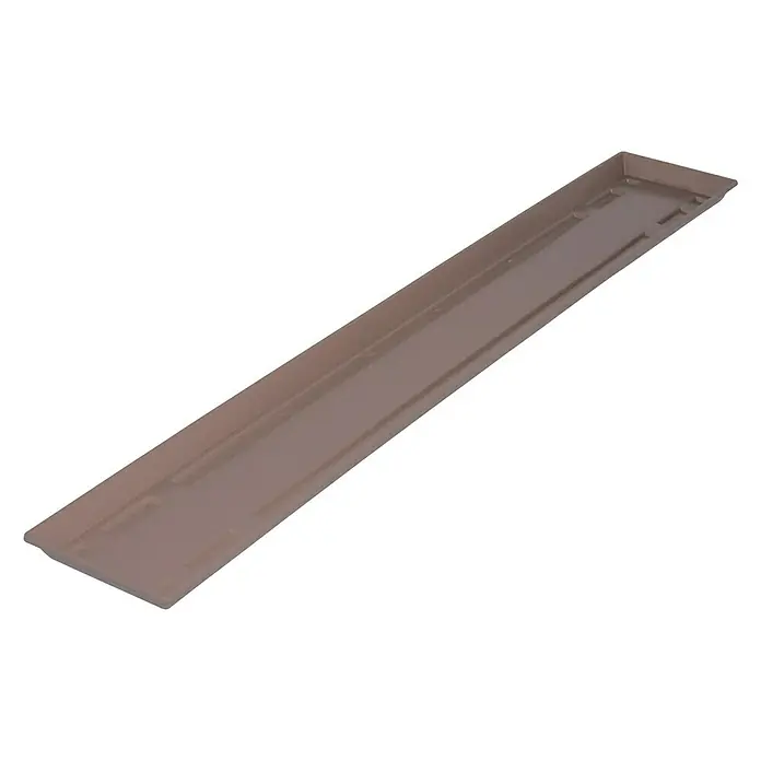 Geli Standard Balkonkasten-Untersetzer - Länge: 100 cm, Taupe - Vorderansicht