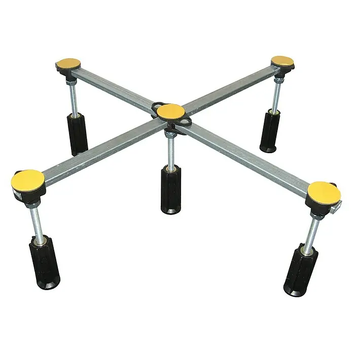 Ottofond Duschwannenfuß - Höhenverstellung: 110 mm - 160 mm, Geeignet für: Stahl- & Acrylwannen - Ansicht von oben