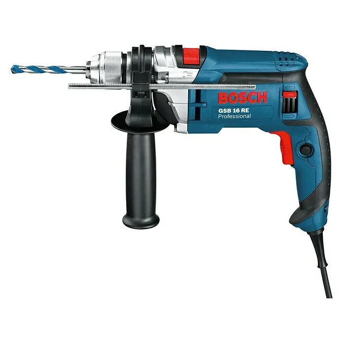 Bosch Professional Udarna bušilica GSB 16 RE - 750 W, Broj okretaja pri praznom hodu: 0 okr/min - 2.800 okr/min - Pogled s lijeve strane