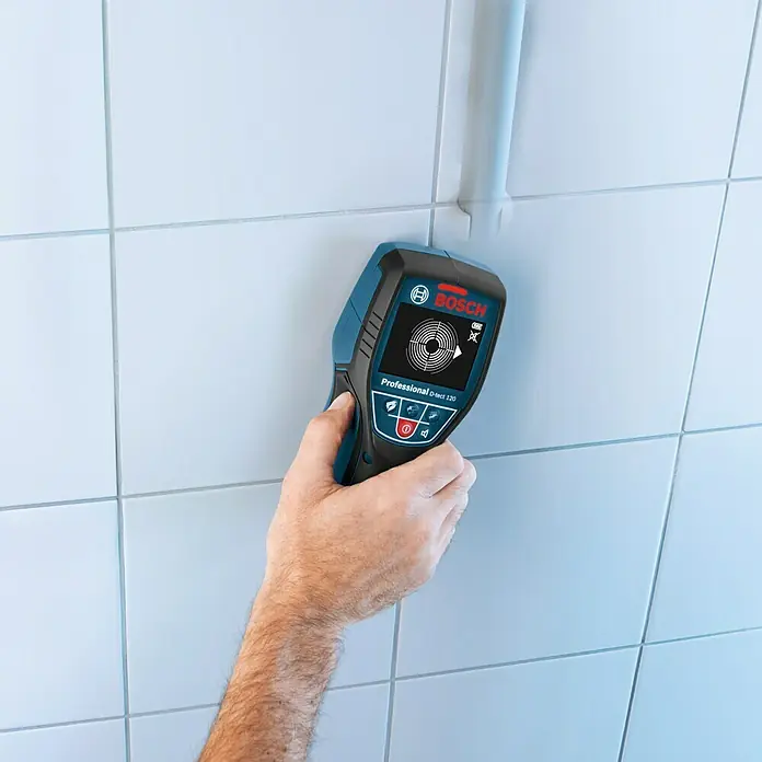 Bosch Professional Ortungsgerät Wallscanner D-tect 120 - Erfassungstiefe: Max. 120 mm Stahl - Anwendungsbeispiel
